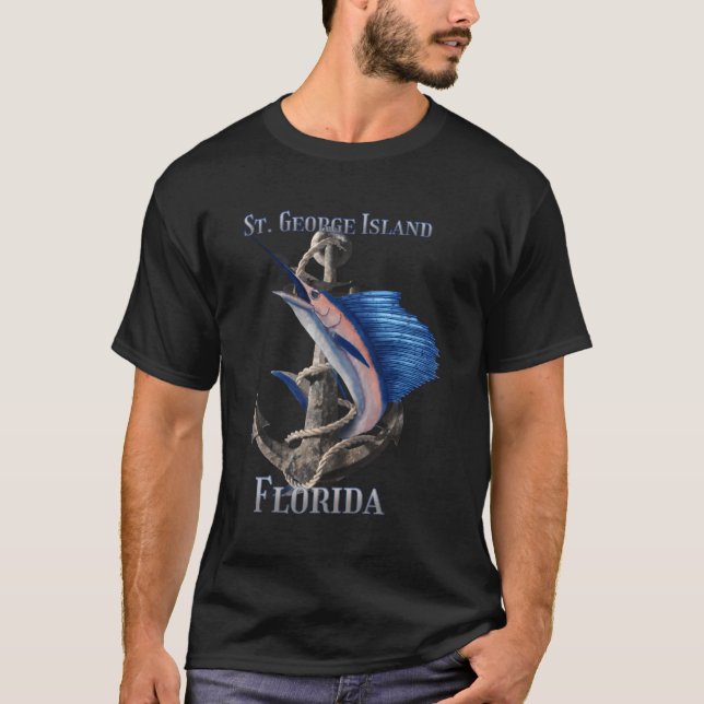 St George Island Florida Swordfish Marlin Ocean T-Shirt (Vorderseite)