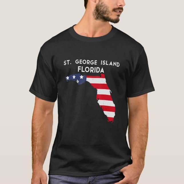 St. George Island Florida USA Staat America Travel T-Shirt (Vorderseite)