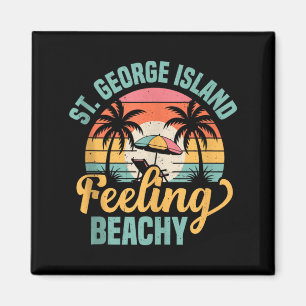 St George Island Florida Vintage Strandurlaub Magnet