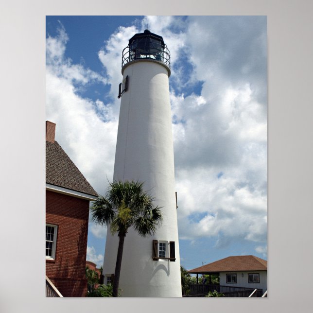St George Island Lighthouse auf einer Poster (Vorne)