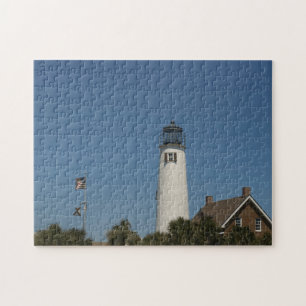 St George Island Lighthouse in Eastpoint, Fl on a Puzzle