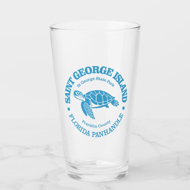 St. George Island (Meeresschildkröte) Glas (Vorderseite)