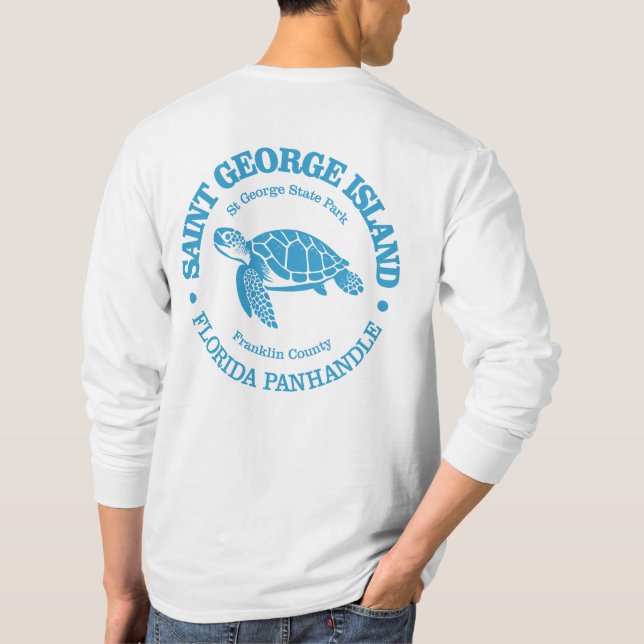 St. George Island (Meeresschildkröte) T-Shirt (Rückseite)