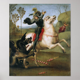 St. George kämpfender Drache, Raphael Fine Art Poster