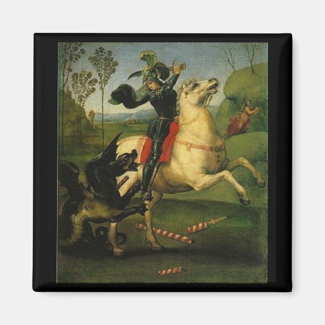 St. George kämpft gegen den Drachen Magnet (Vorne)