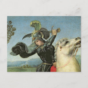 St. George kämpft mit dem Drachen Postkarte