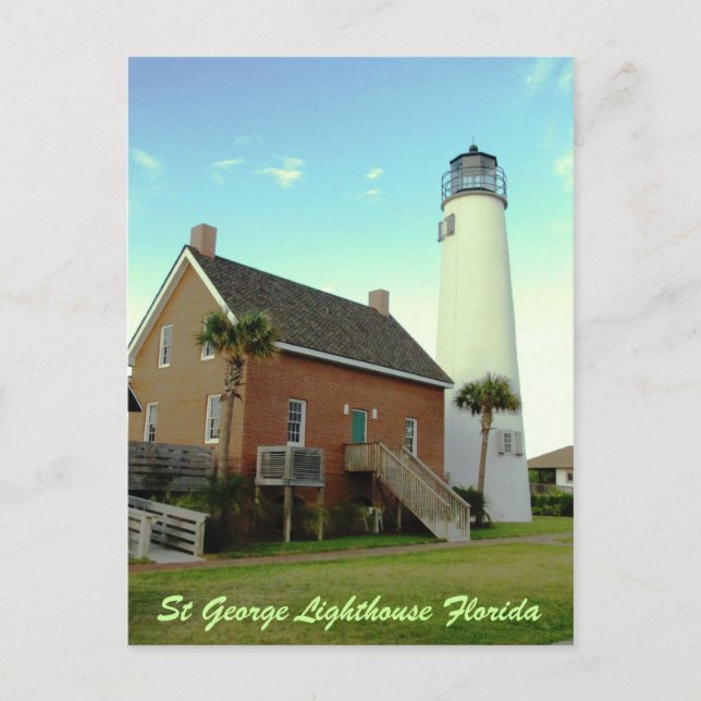St George Lighthouse Fl Postcard Postkarte (Vorderseite)
