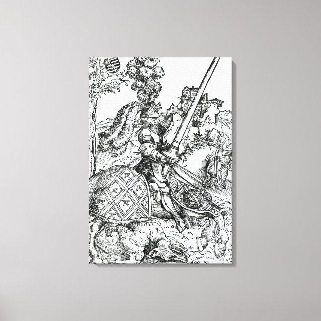 St. George on Horseback, 1507 Leinwanddruck (Vorderseite)