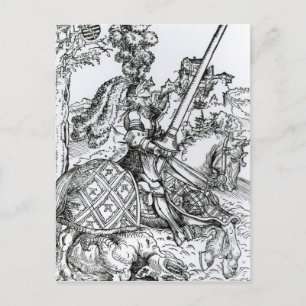 St. George on Horseback, 1507 Postkarte