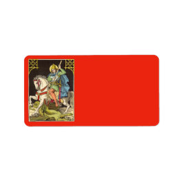 St. George on Horseback (BS 01) Adressaufkleber
