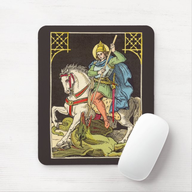 St. George on Horseback (BS 01) Mousepad (Mit Mouse)