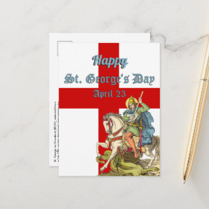 St. George on Horseback (BS 01) Postcard Postkarte