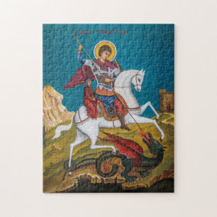St. George Orthodox Christliches Symbol Puzzle