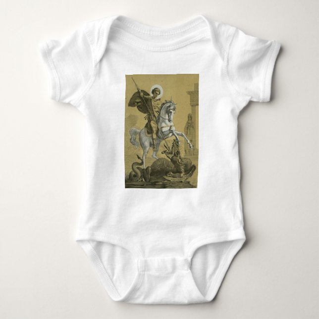 St. George Patron in England Baby Strampler (Vorderseite)