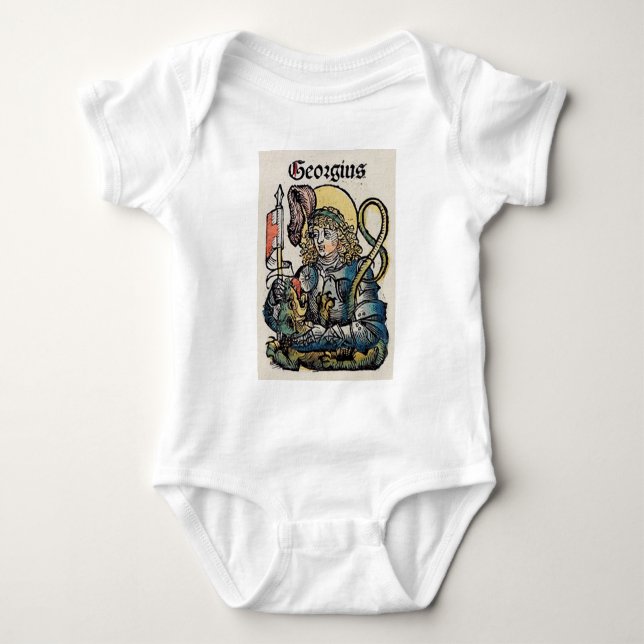 St. George Patron in England Baby Strampler (Vorderseite)
