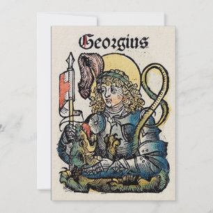 St. George Patron in England Einladung