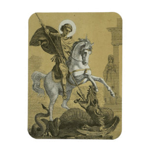 St. George Patron in England Magnet