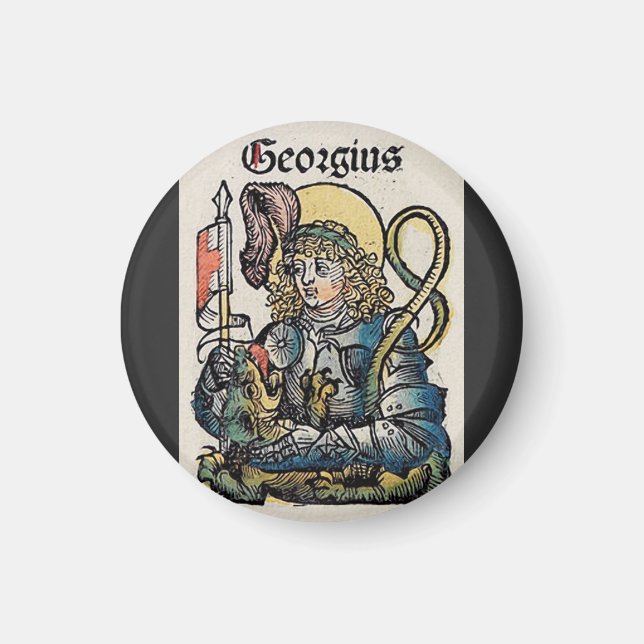 St. George Patron in England Magnet (Vorne)