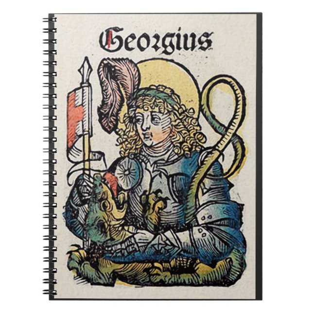 St. George Patron in England Notizblock (Vorderseite)