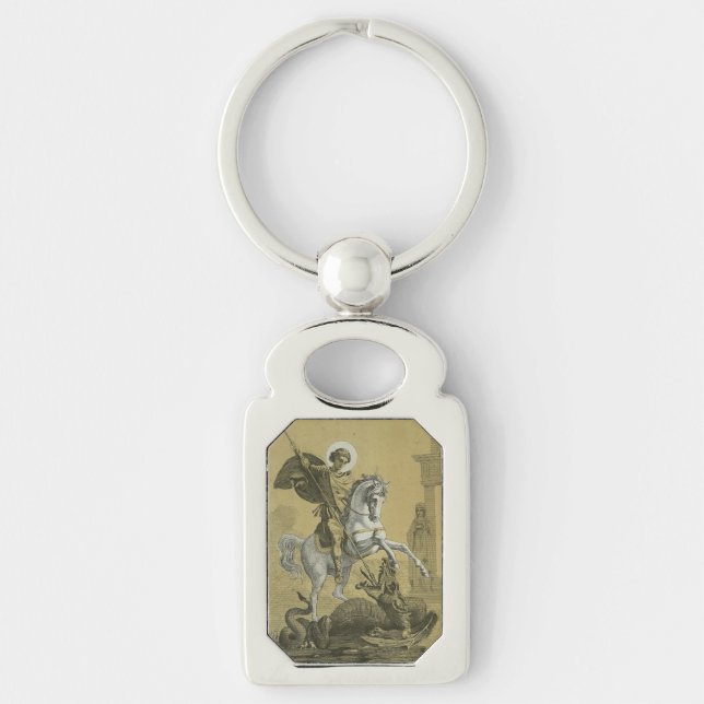 St. George Patron in England Schlüsselanhänger (Vorderseite)