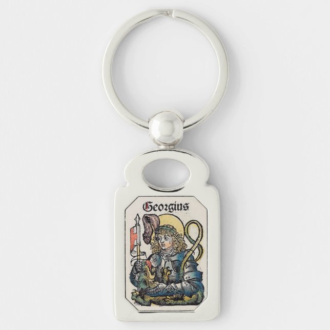 St. George Patron in England Schlüsselanhänger (Vorderseite)
