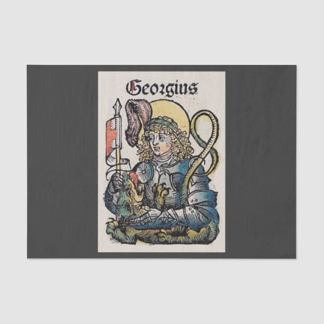 St. George Patron in England Seidenpapier (Vorderseite)