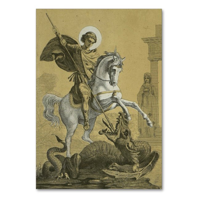 St. George Patron in England Tischnummer (Vorderseite)