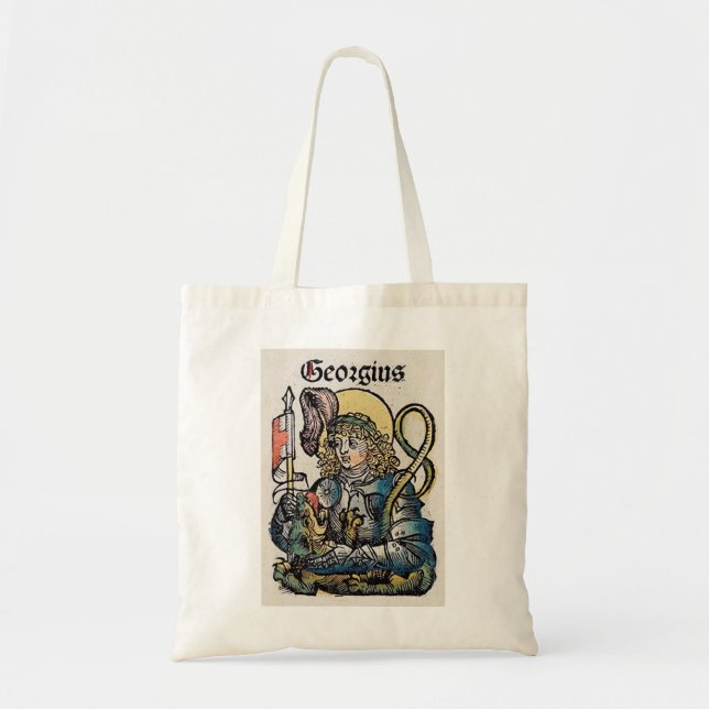 St. George Patron in England Tragetasche (Vorne)