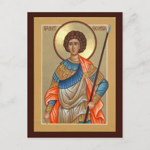St. George Prayer Card Postkarte