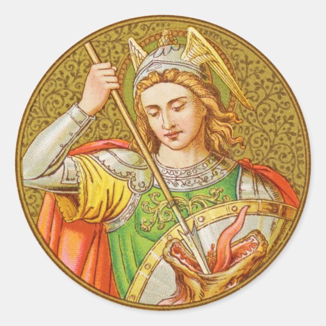 St. George (SNV 13) Runder Aufkleber (Vorderseite)