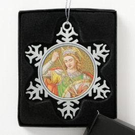 St. George (SNV 13) Schneeflocken Zinn-Ornament