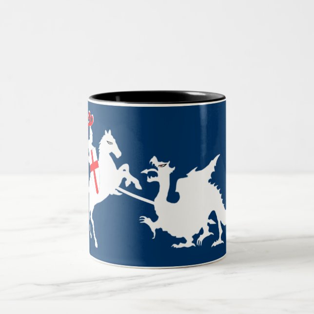St George Tag Zweifarbige Tasse (Mittel)