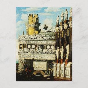 St George tötet Dragon François de Nomé Fine Art Postkarte