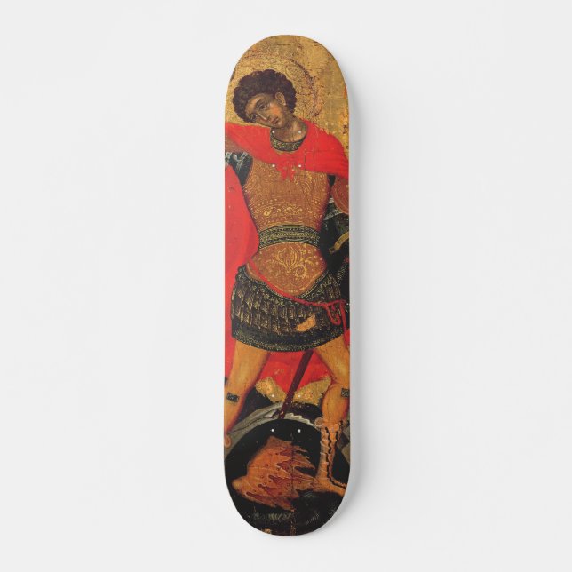 St. George und das orthodoxe Drachensymbol Skateboard (Vorne)