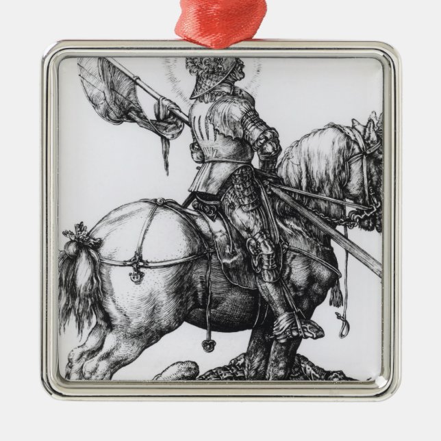 St George und der Drache, 1508 Silbernes Ornament (Vorne)
