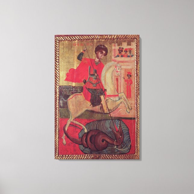 St. George und der Drache, 1667 Leinwanddruck (Vorderseite)