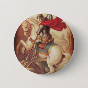 St George und der Drache Button