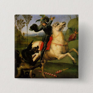 St George und der Drache Button
