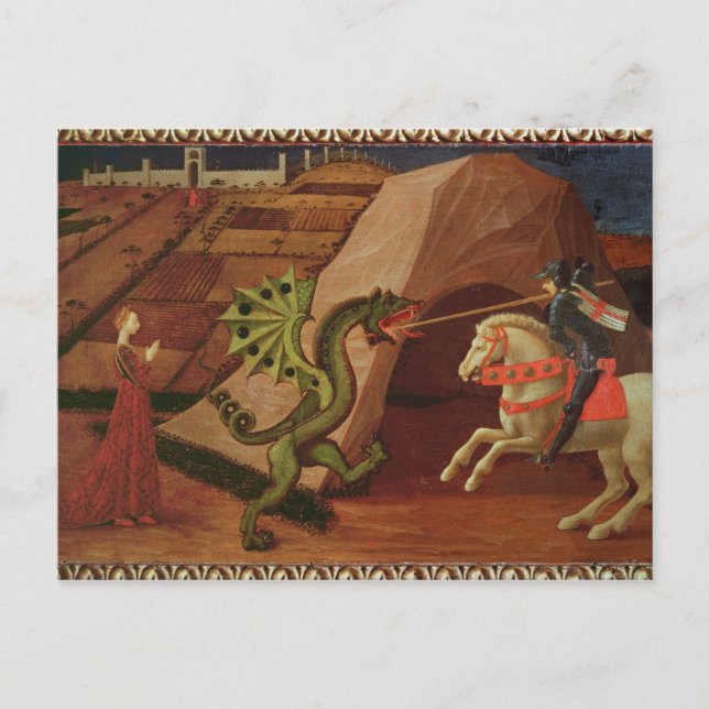 St. George und der Drache, c.1439-40 Postkarte (Vorderseite)