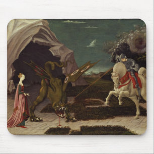 St George und der Drache, c.1470 Mousepad
