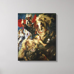St. George und der Drache, c.1606 Leinwanddruck
