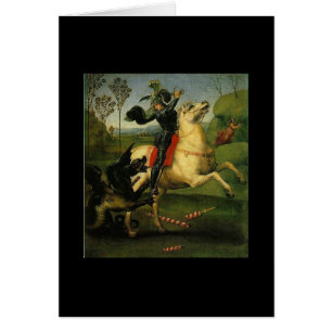 St George und der Drache durch RAPHAEL (1483-1520)