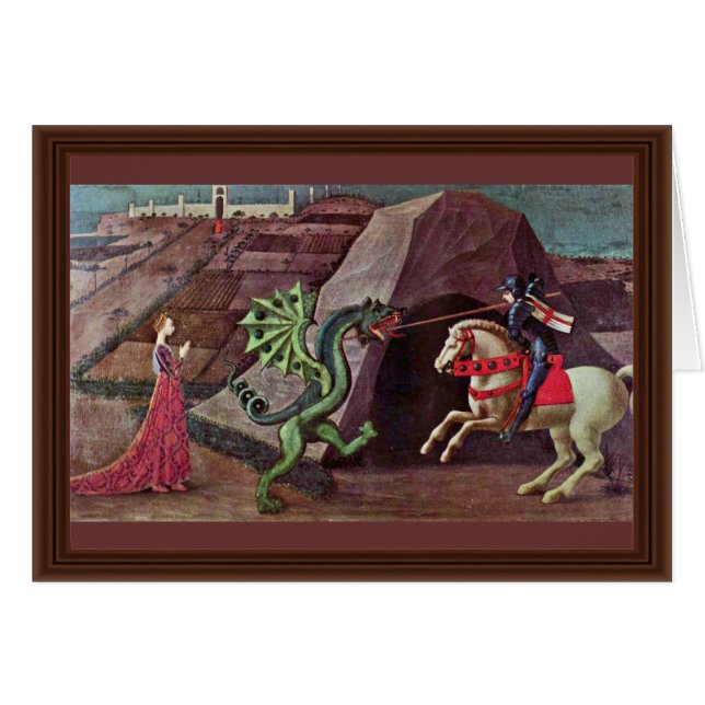 St George und der Drache durch Uccello Paolo (Vorderseite (Horizontal))