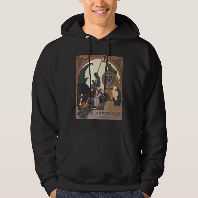 St. George und der Drache - Heinrich Lefler Hoodie (Vorderseite)
