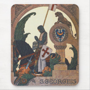St. George und der Drache - Heinrich Lefler Mousepad