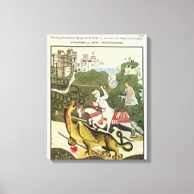 St. George und der Drache Leinwanddruck (Vorderseite)