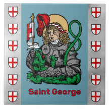 St. George und der Drache (Nürnberg) Keramik Tile