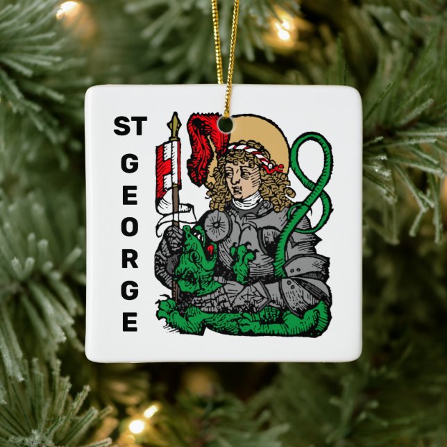 St. George und der Drache (Nürnberg) Keramikornament (Baum)