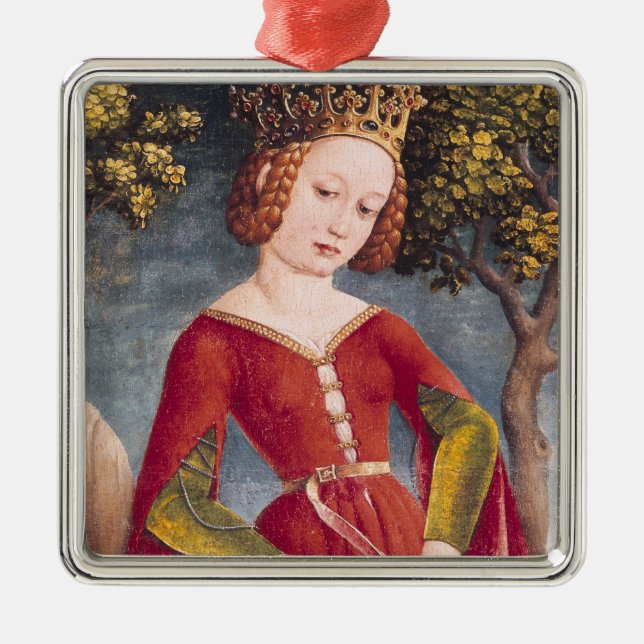 St George und der Drache Ornament Aus Metall (Vorne)