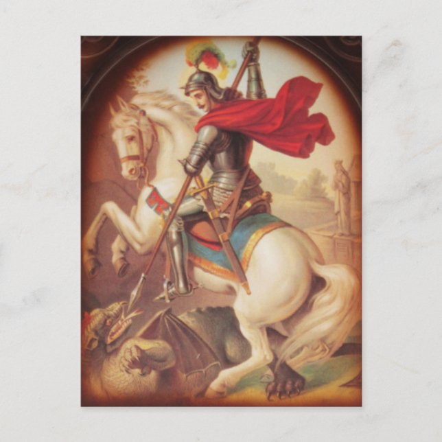 St. George und der Drache Postkarte (Vorderseite)